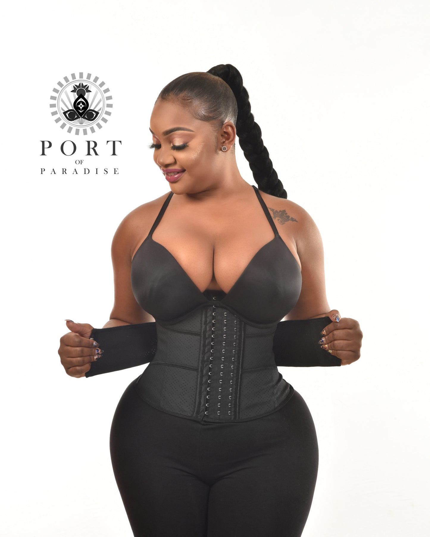 Belted Latex Trainer